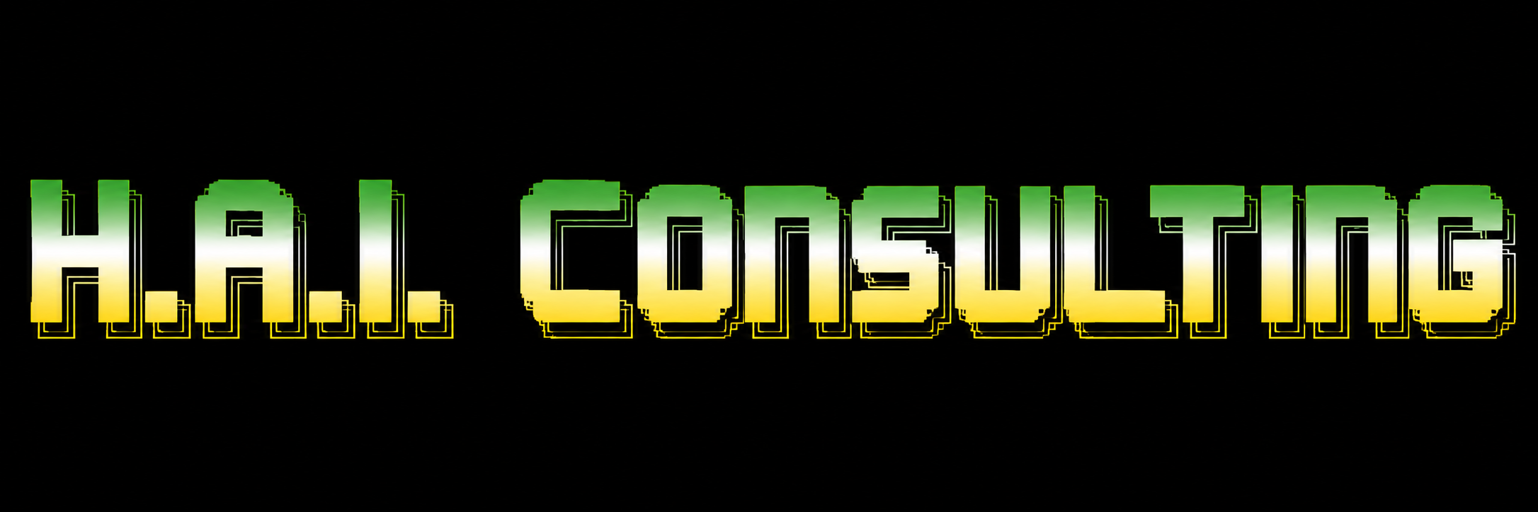 H.A.I. Consulting retro pixel logo
